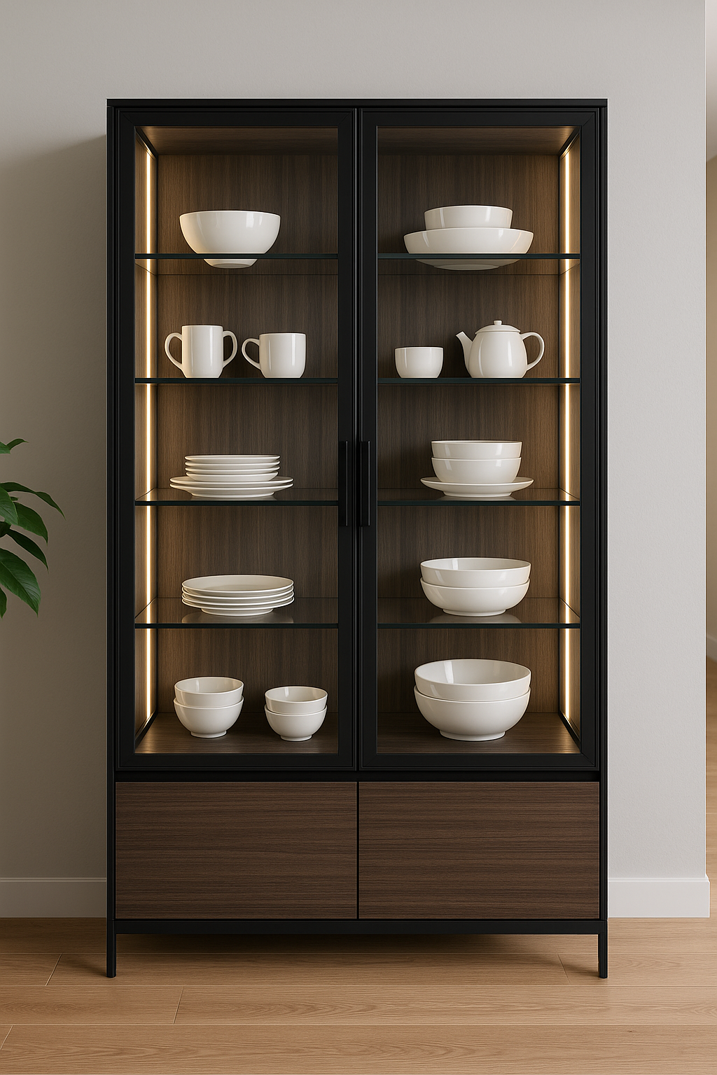 Modern Crockery Display Unit