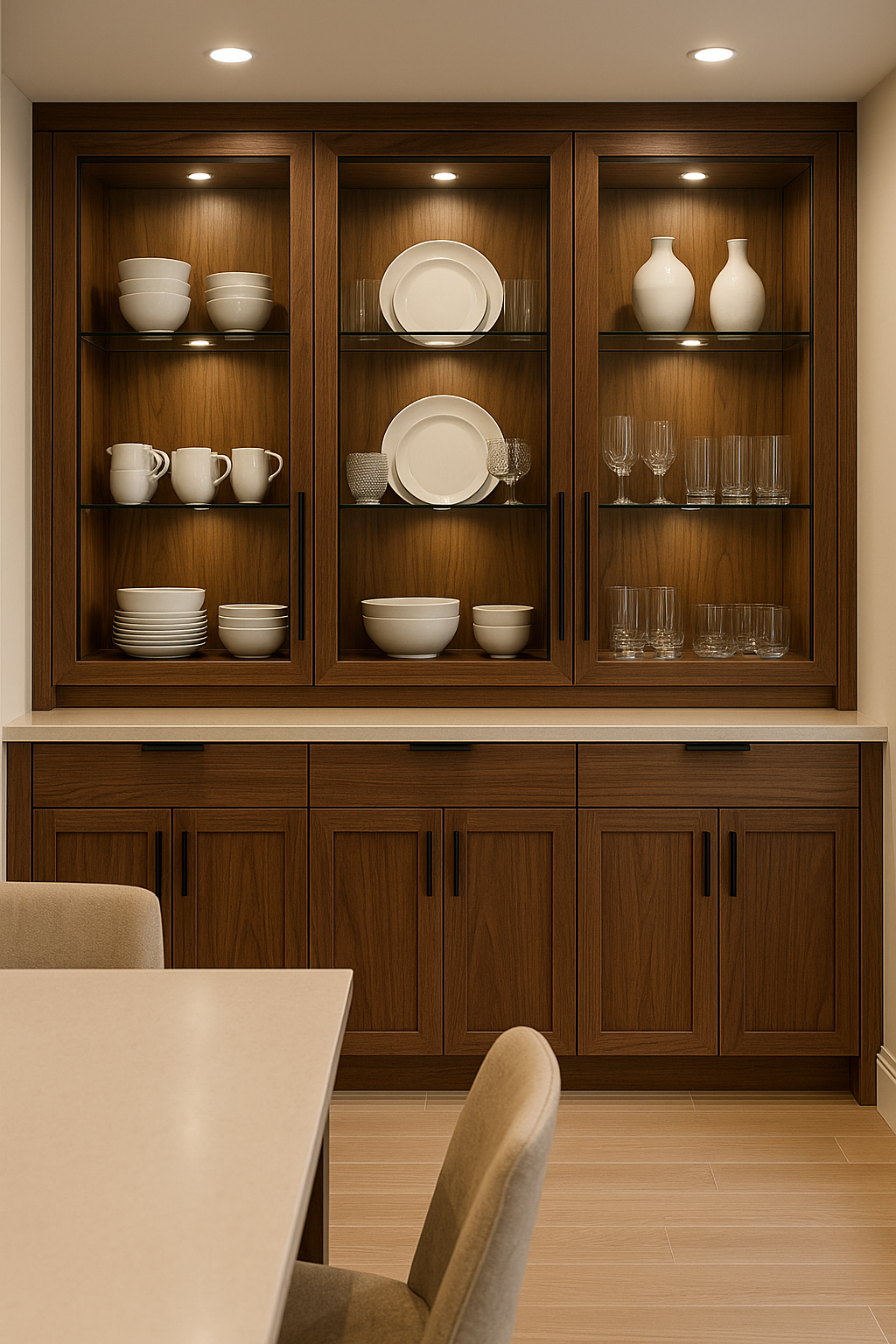 Crockery storage unit