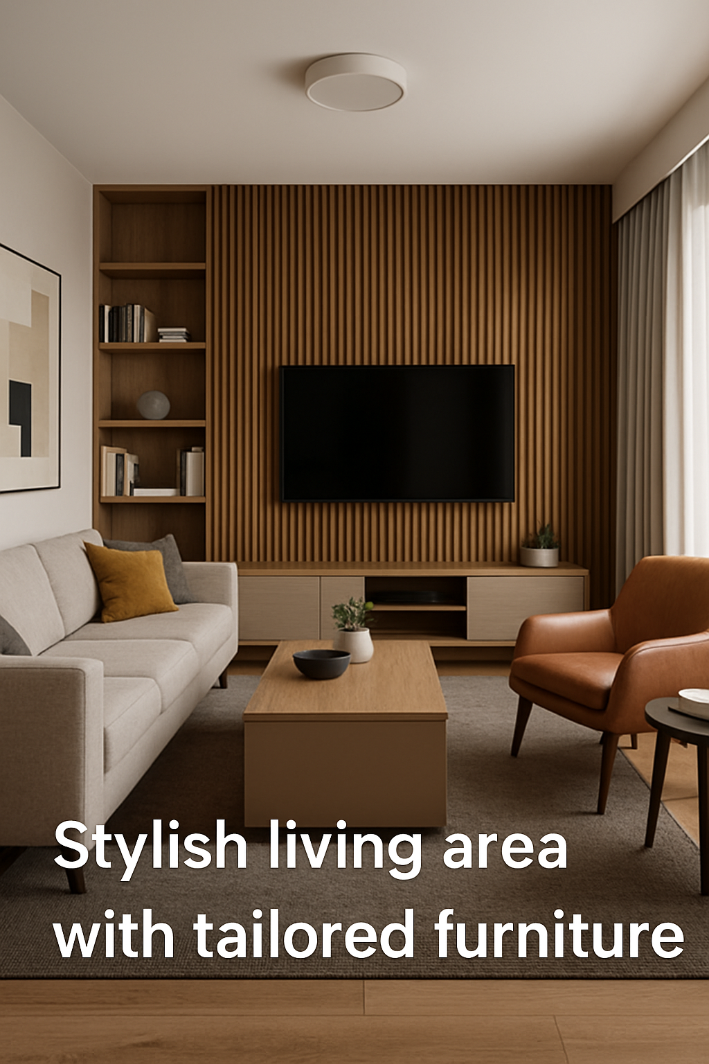 Stylish Living Area with Tailored Furniture
